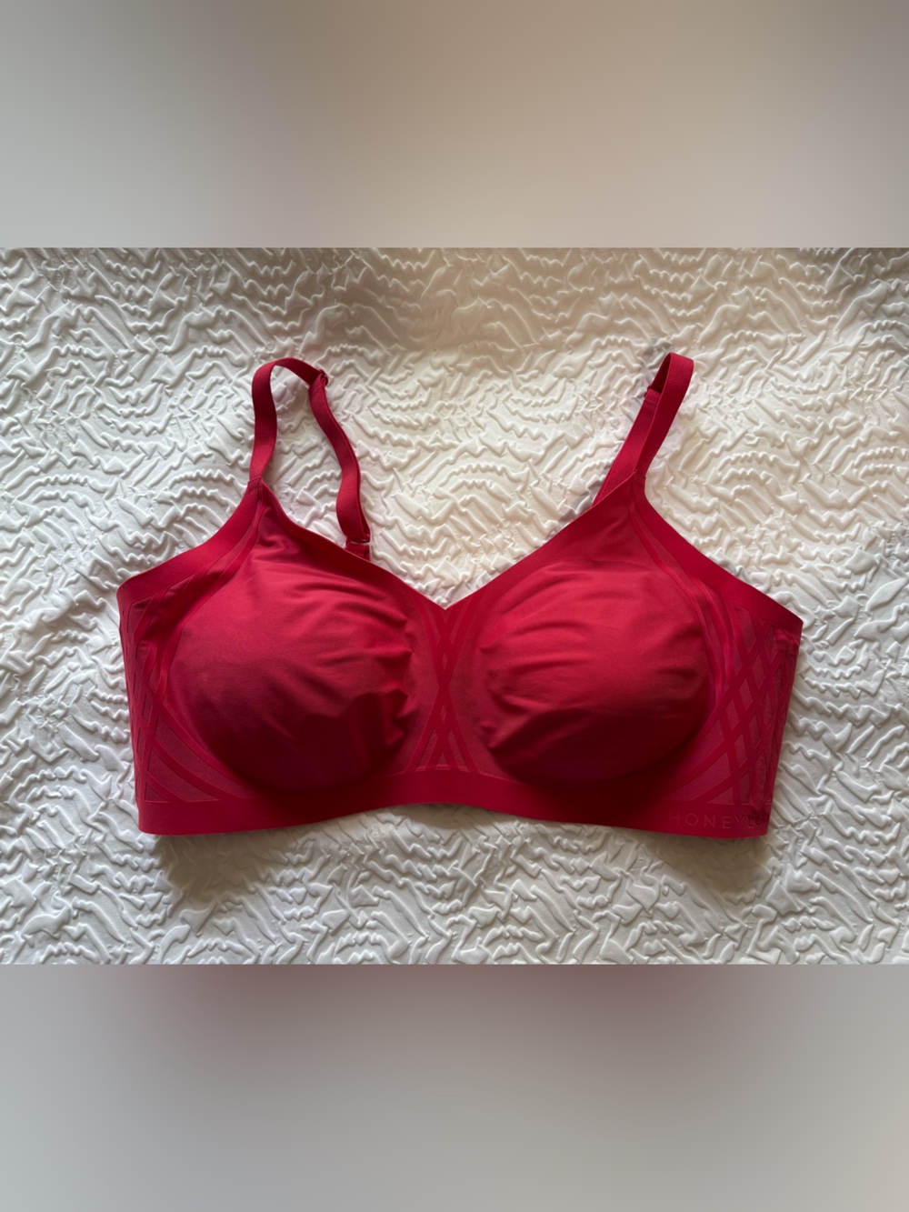 HONEYLOVE silhouette bra in PEONY plus sized 1x